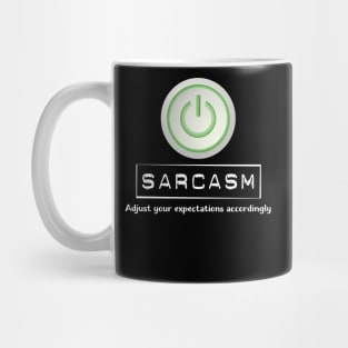 Sarcasm On Button Mug